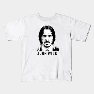 keanu reeves white and black Kids T-Shirt